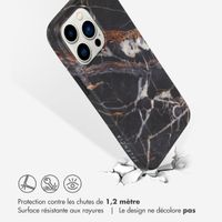 Selencia Aurora Coque Fashion Apple iPhone 14 Pro Max - Onyx Black Marble
