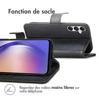 imoshion Étui de téléphone portefeuille Luxe Samsung Galaxy A35 - Noir