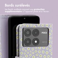 imoshion Étui de télephone portefeuille Design Xiaomi Poco X6 Pro - White Daisy