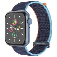 imoshion Bracelet en nylon Apple Watch Series 1 t/m 9 / SE (38/40/41 mm) | Series 10 / 11 (42 mm) - Dark Navy Blue