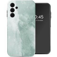 Selencia Coque arrière Vivid Samsung Galaxy A15 (5G/4G) - Marble Grayed Jade