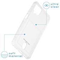 imoshion Coque silicone avec support de passe Samsung Galaxy A12 - Transparent