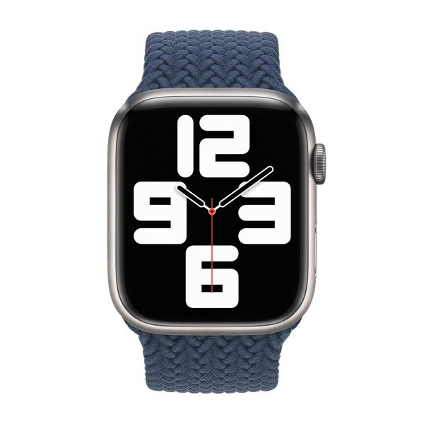Apple Bracelet Solo tressé Apple Watch | 38/40/41/42 mm - Taille 2 - Abyss Blue
