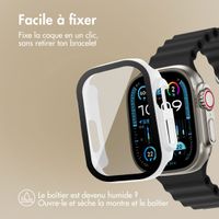 imoshion Coque rigide à couverture complète Apple Watch Ultra / Ultra 2 / Ultra 3 - 49 mm - Blanc