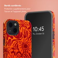 Selencia Coque arrière Vivid Tough avec MagSafe iPhone 13 - Tropical Vibes Apricot