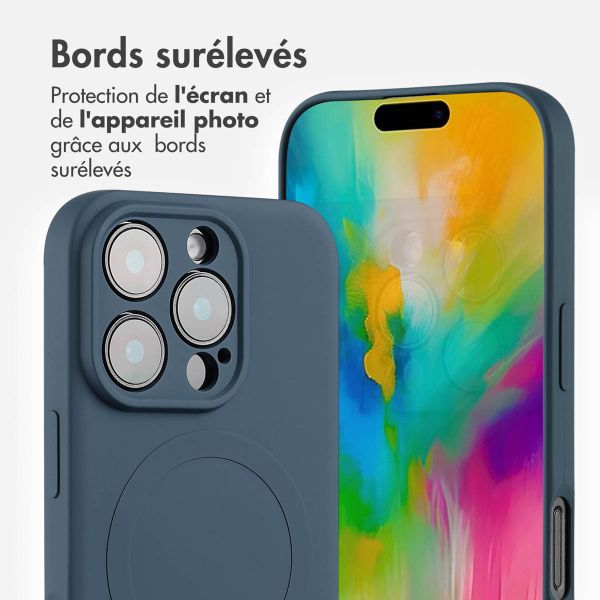 imoshion Coque Couleur avec MagSafe Apple iPhone 16 Pro Max - Bleu foncé