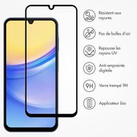 Accezz Protection d'écran en verre trempé avec applicateur Samsung Galaxy A15 (5G/4G)