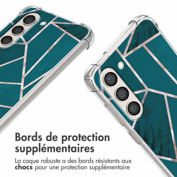 imoshion Coque Design avec cordon Samsung Galaxy S23 Plus - Petrol Green Graphic