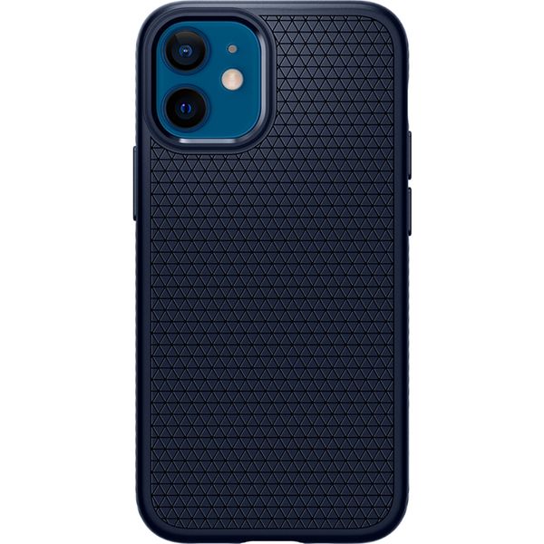 Spigen Coque Liquid Air iPhone 12 Mini - Bleu foncé