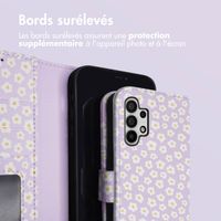 imoshion Étui de télephone portefeuille Design Samsung Galaxy A32 (5G) - White Daisy