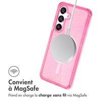 imoshion Coque Pailletée avec MagSafe Samsung Galaxy S25 Plus - Rose