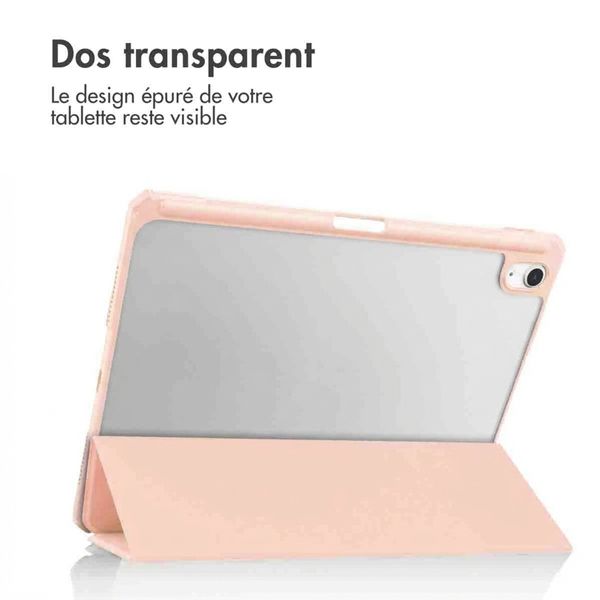 imoshion Coque tablette rigide Trifold Apple iPad Air 11 pouces (2026) M4 / (2025) M3 / (2024) M2 / Air 5 (2022) / Air 4 (2020) - Rose