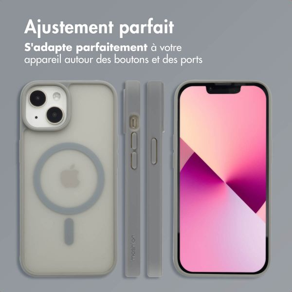 imoshion Coque Color Guard avec MagSafe iPhone 13 / 14 - Gris