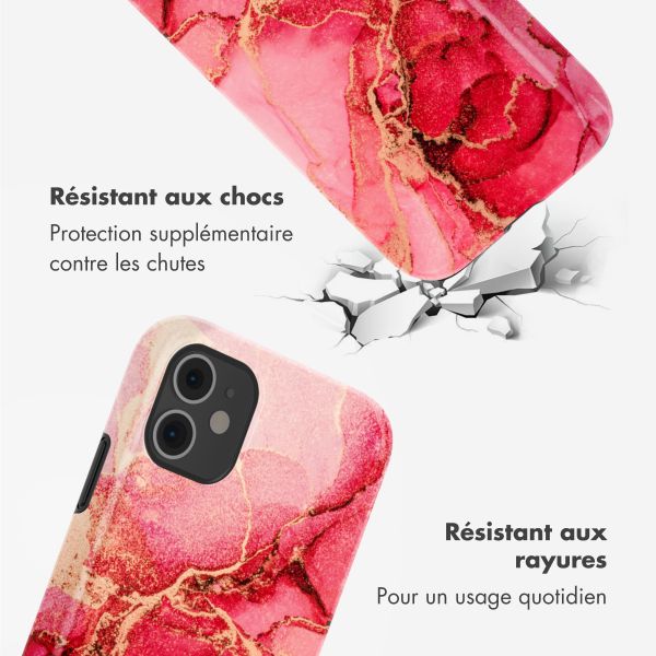 Selencia Coque arrière Vivid Tough iPhone 11 - Rosy Marble