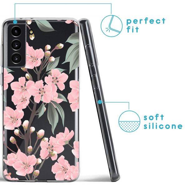 imoshion Coque Design Samsung Galaxy S21 FE - Cherry Blossom