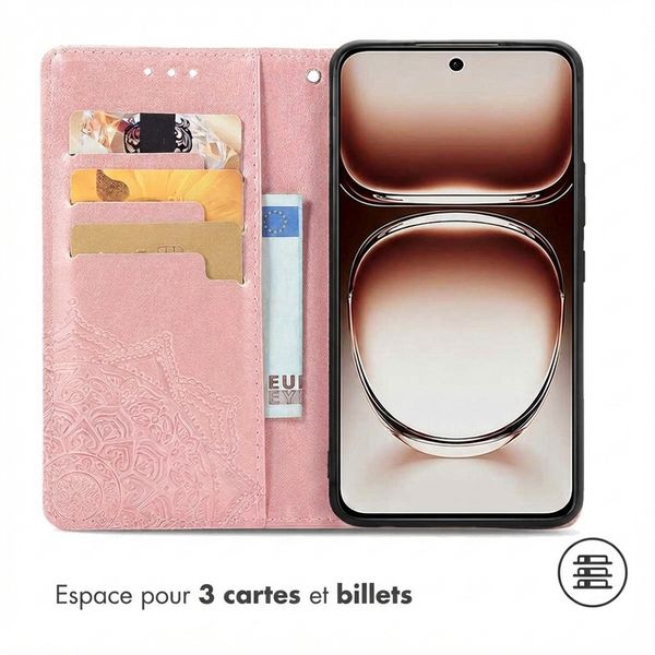 imoshion Etui de télephone Mandala Oppo Reno 12 - Rose Doré