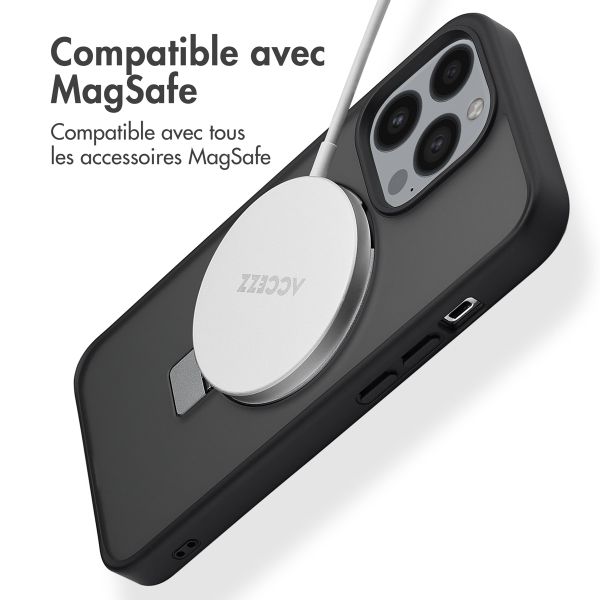 Accezz Coque Ring Stand avec MagSafe iPhone 13 Pro - Noir