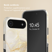 Selencia Coque arrière Vivid avec MagSafe Apple iPhone Air - Golden Beige Marble