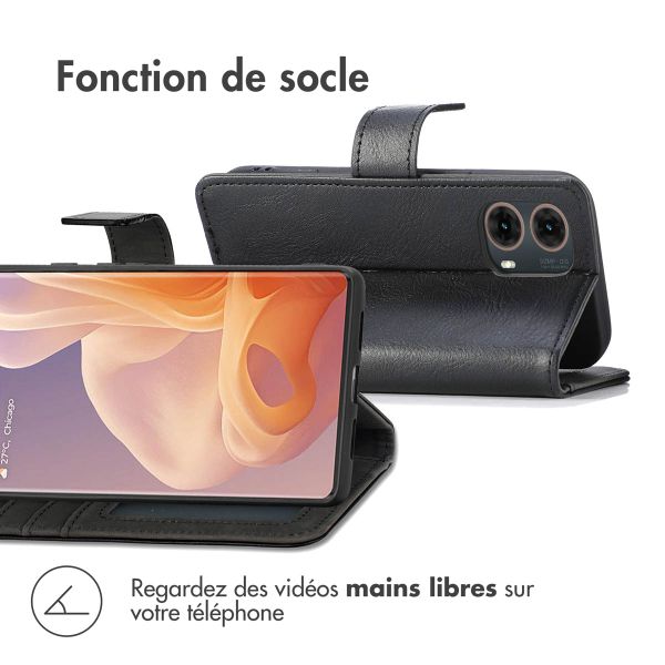 imoshion Étui de télephone portefeuille Motorola Moto G85 - Noir