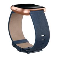 Fitbit Bracelet Leather Fitbit Versa / Versa 2 / Versa Lite - Midnight