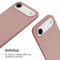 imoshion Coque en silicone avec cordon Apple iPhone Air - Sand Pink