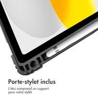 Accezz Coque tablette Rugged Trifold Apple iPad 11 (2025) 11 pouces A16 / iPad 10 (2022) 10.9 pouces - Bleu foncé