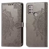 imoshion Etui de télephone Mandala Motorola Moto G30 / G20 / G10 (Power) - Gris