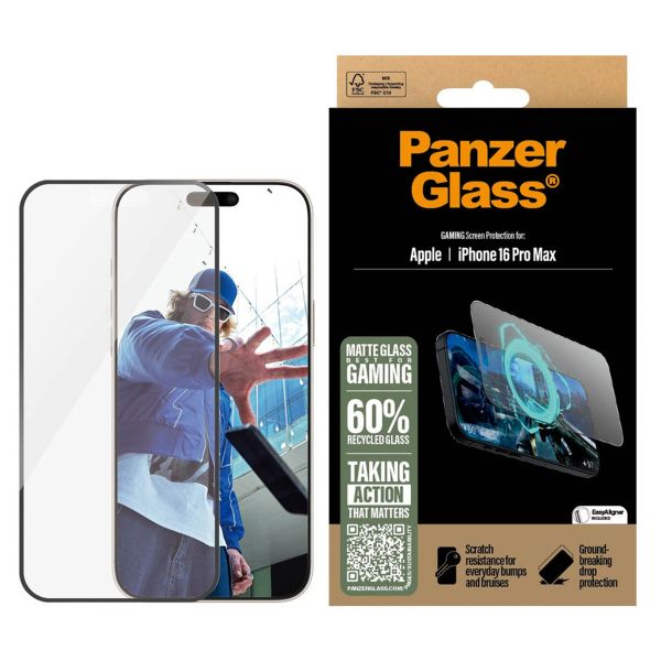 PanzerGlass Protection d'écran EyeUltra-Wide Fit Anti avec applicateur Apple iPhone 16 Pro Max