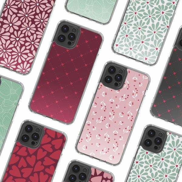 imoshion Coque Design Apple iPhone 12 (Pro) - Crush Check Coral Dust