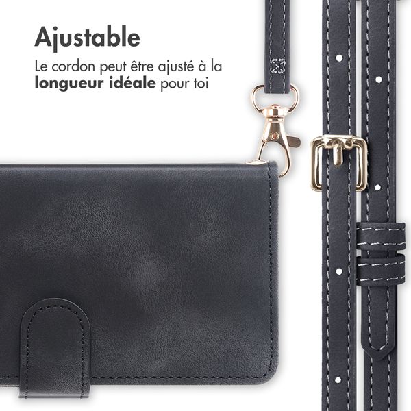 imoshion Etui de télephone portefeuille avec cordon Xiaomi Redmi Note 15 (5G) - Noir