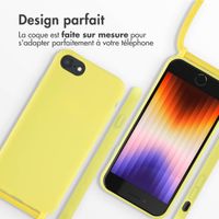 imoshion Coque en silicone avec cordon Apple iPhone SE (2022 / 2020) / 8 / 7 - Jaune