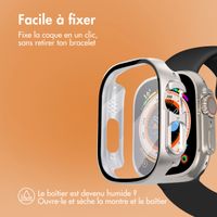 imoshion Coque rigide à couverture complète Apple Watch Ultra / Ultra 2 - 49 mm - Titanium