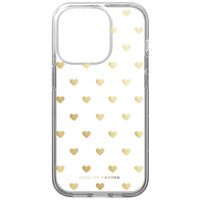 iDeal of Sweden Coque arrière Mirror Apple iPhone 14 Pro - Golden Hearts