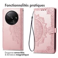 imoshion Etui de télephone Mandala Xiaomi Redmi A3 - Rose Doré
