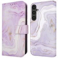 imoshion Étui de téléphone portefeuille Design Samsung Galaxy S23 FE - Purple Marble