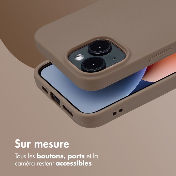 imoshion Coque Couleur Apple iPhone 14 - Marron