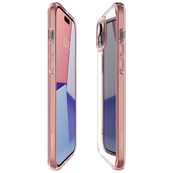 Spigen Coque Ultra Hybrid iPhone 15 - Rose Crystal