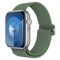 imoshion Bracelet tissé en nylon Apple Watch Series 1 á 10 / SE / Ultra (2) (44/45/46/49 mm) - Vert foncé