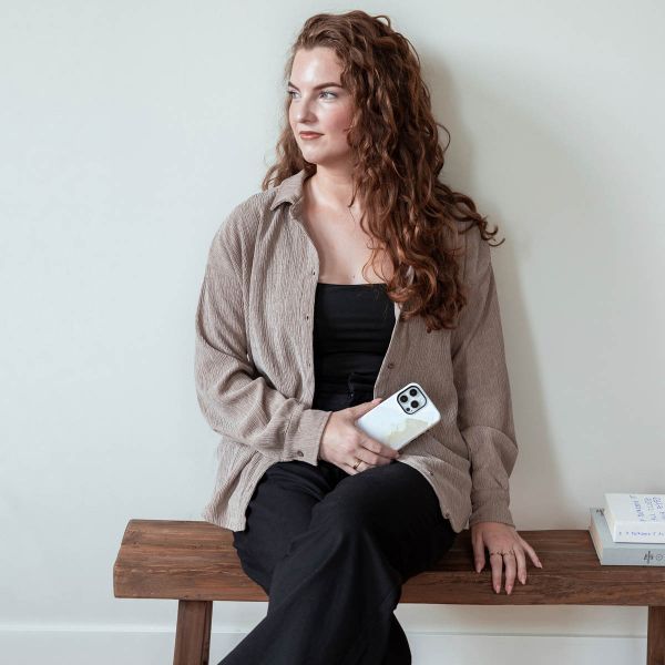 Selencia Coque arrière Vivid Samsung Galaxy A15 (5G) - Marble Light Brown