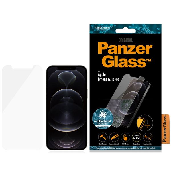 PanzerGlass Protection d'écran en verre trempé Anti-bactéries iPhone  12 (Pro)