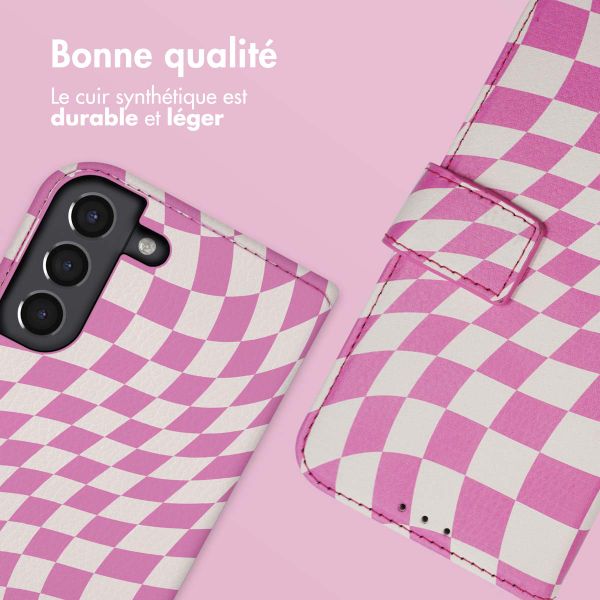 imoshion Étui de télephone portefeuille Design Samsung Galaxy S21 - Retro Pink