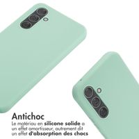 imoshion ﻿Coque en silicone avec cordon Samsung Galaxy A54 (5G) - Menthe verte