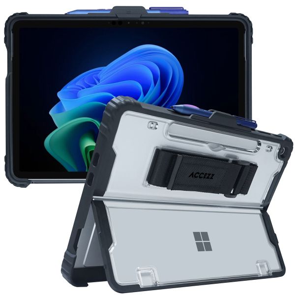 Accezz Coque Rugged avec support Microsoft Surface Pro 12 - Noir