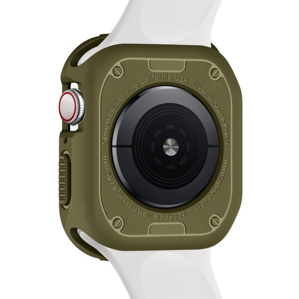 Spigen Coque Rugged Armor™ Apple Watch 4 / 5 / 6 / SE - 44 mm - Vert