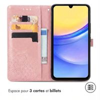 imoshion Etui de télephone Mandala Samsung Galaxy A15 (5G/4G) - Rose Doré