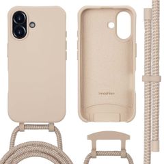 imoshion Coque arrière Color avec cordon amovible et MagSafe iPhone 16 - Nude