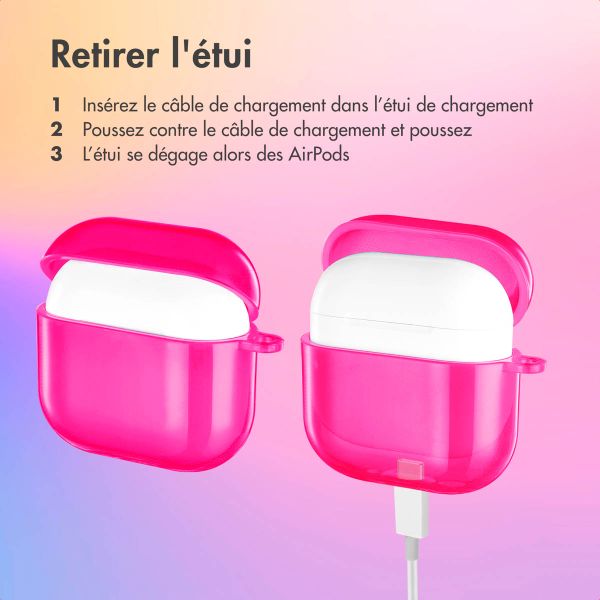 imoshion Coque Néon Apple AirPods 4 - Rose Fluo