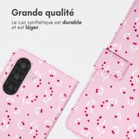 imoshion Étui de télephone portefeuille Design Samsung Galaxy A35 - Blush Berries