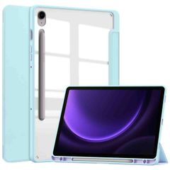 imoshion Coque tablette rigide Trifold Samsung Galaxy Tab S9 11.0 pouces / Tab S10 FE / S9 FE 10.9 pouces - Bleu clair