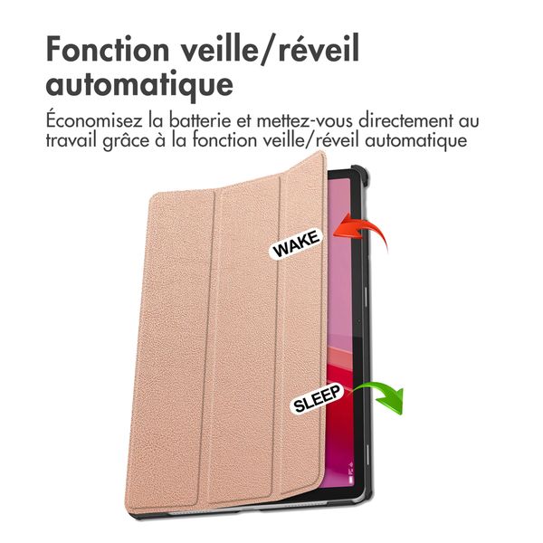 imoshion Coque tablette Trifold Lenovo Tab M11 - Rose Doré